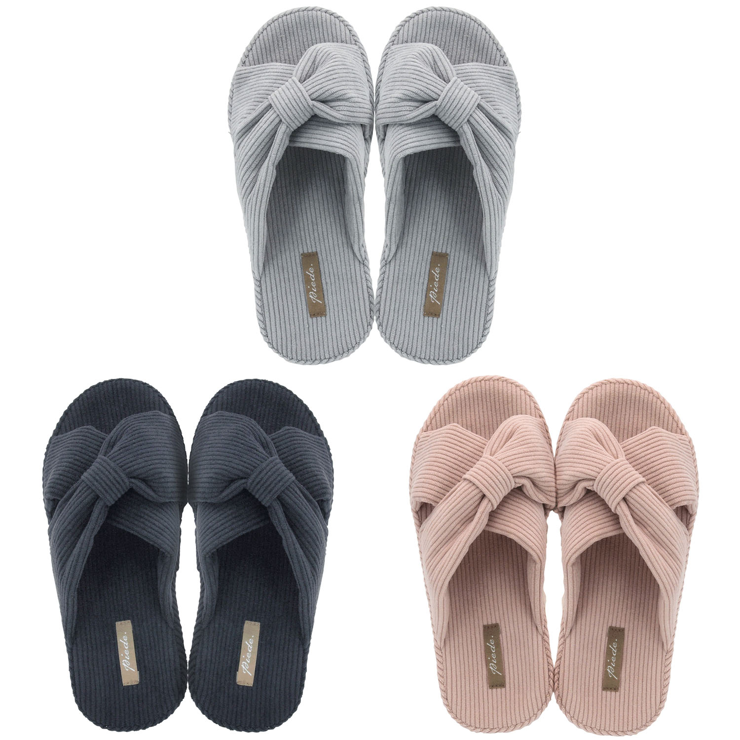 ピエーデ クロスリボンスリッパ