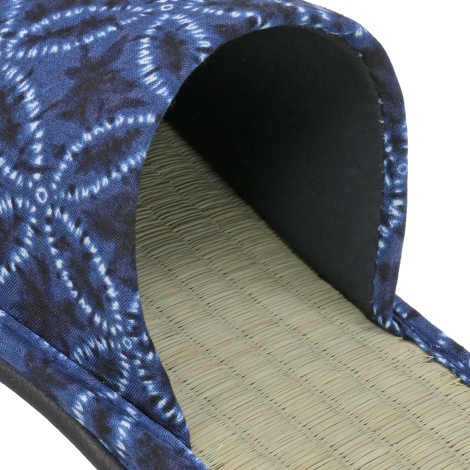 絞り藍染め畳中スリッパ - 画像6