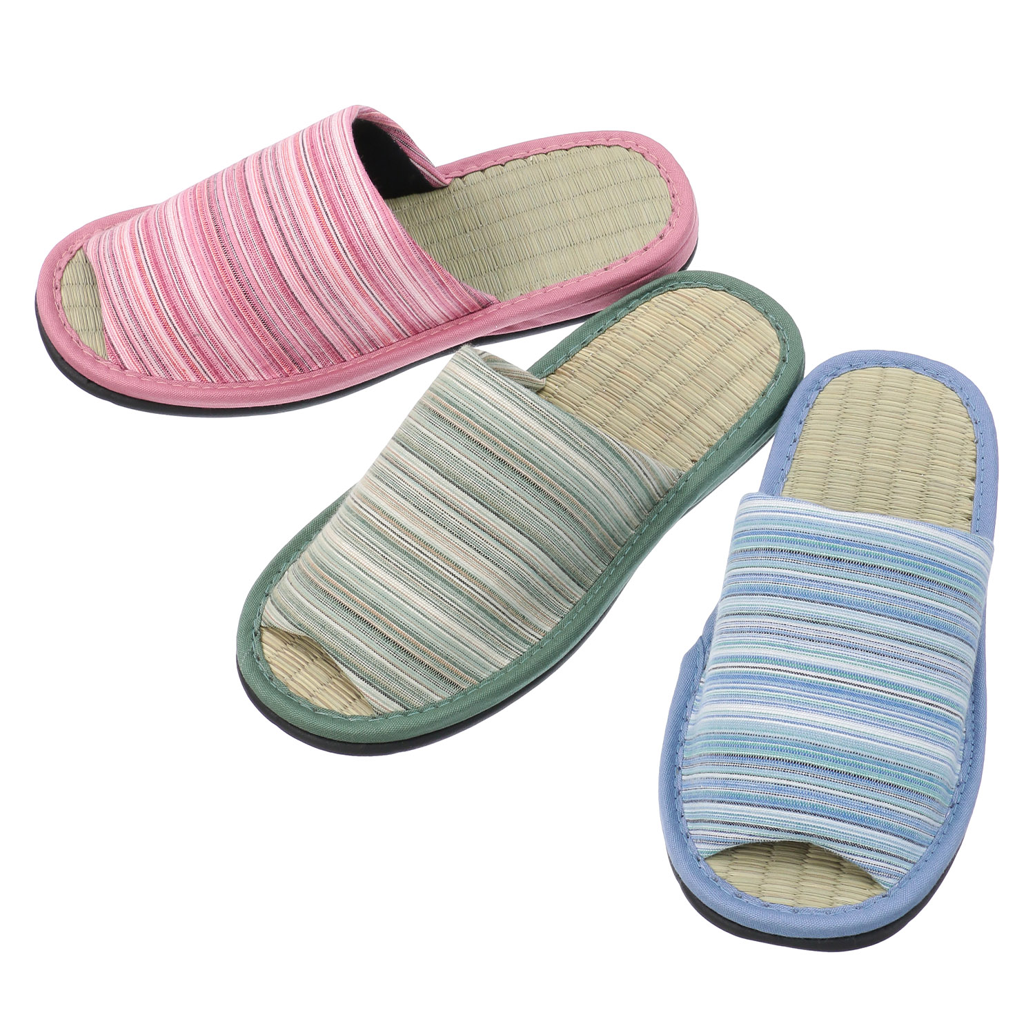 久留米ボーダー畳中スリッパ