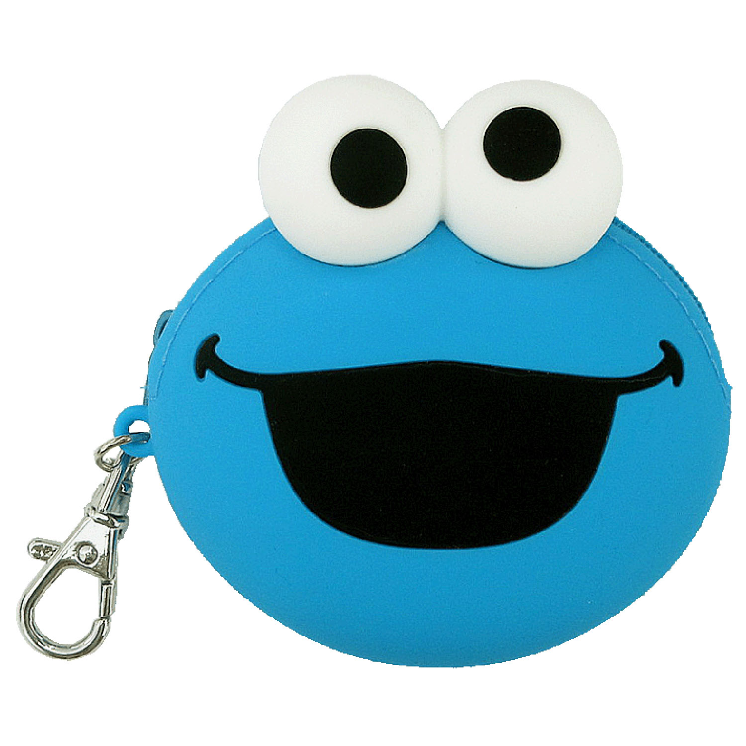セサミストリート シリコンフェイスポーチ クッキーモンスター