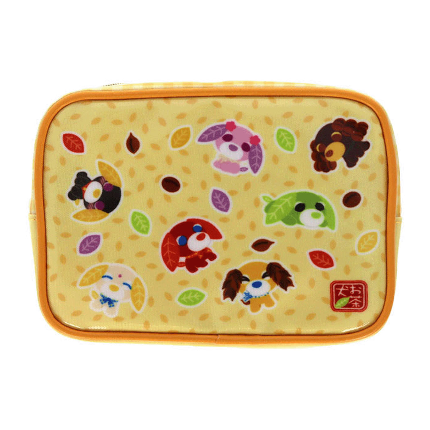 お茶犬 ラミネートポーチ みんな - 画像2