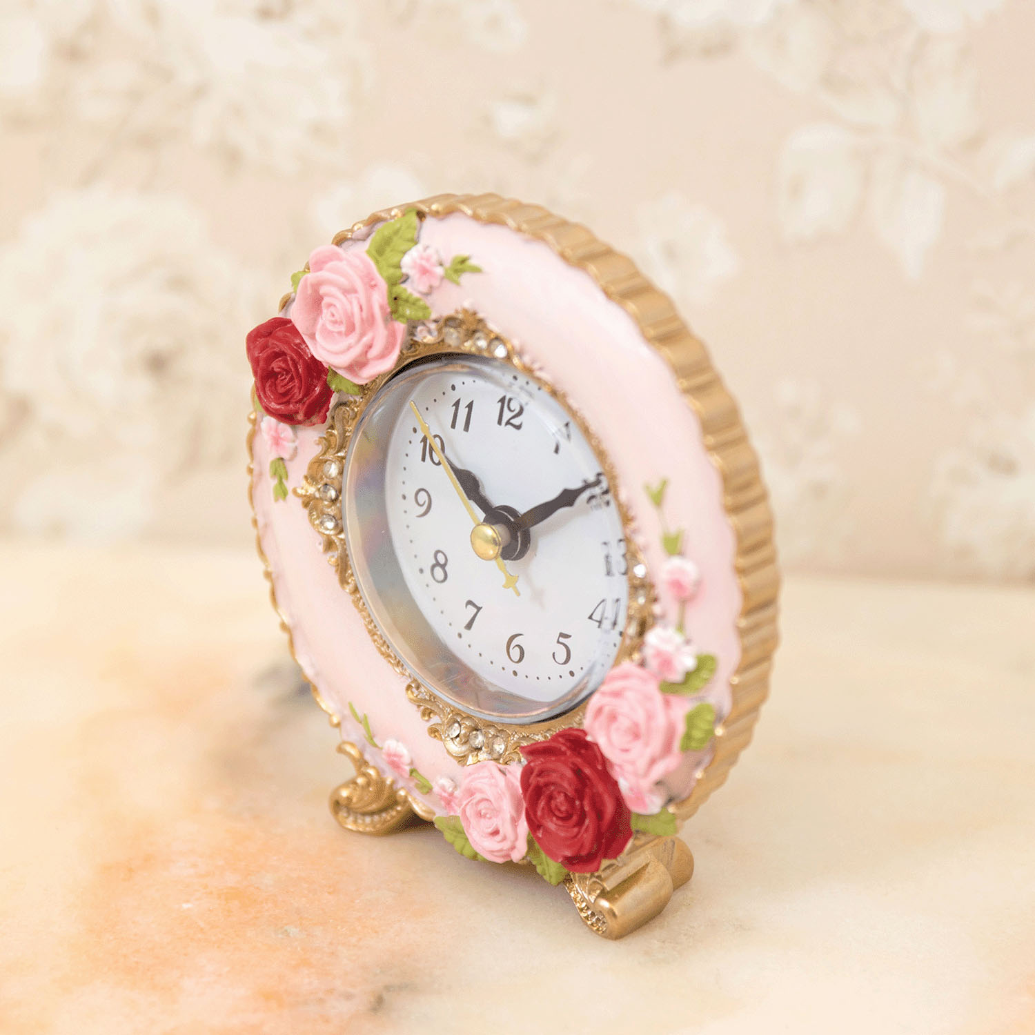 ラウンドテーブルクロック スプレンディッドローズ 置時計 - 画像14