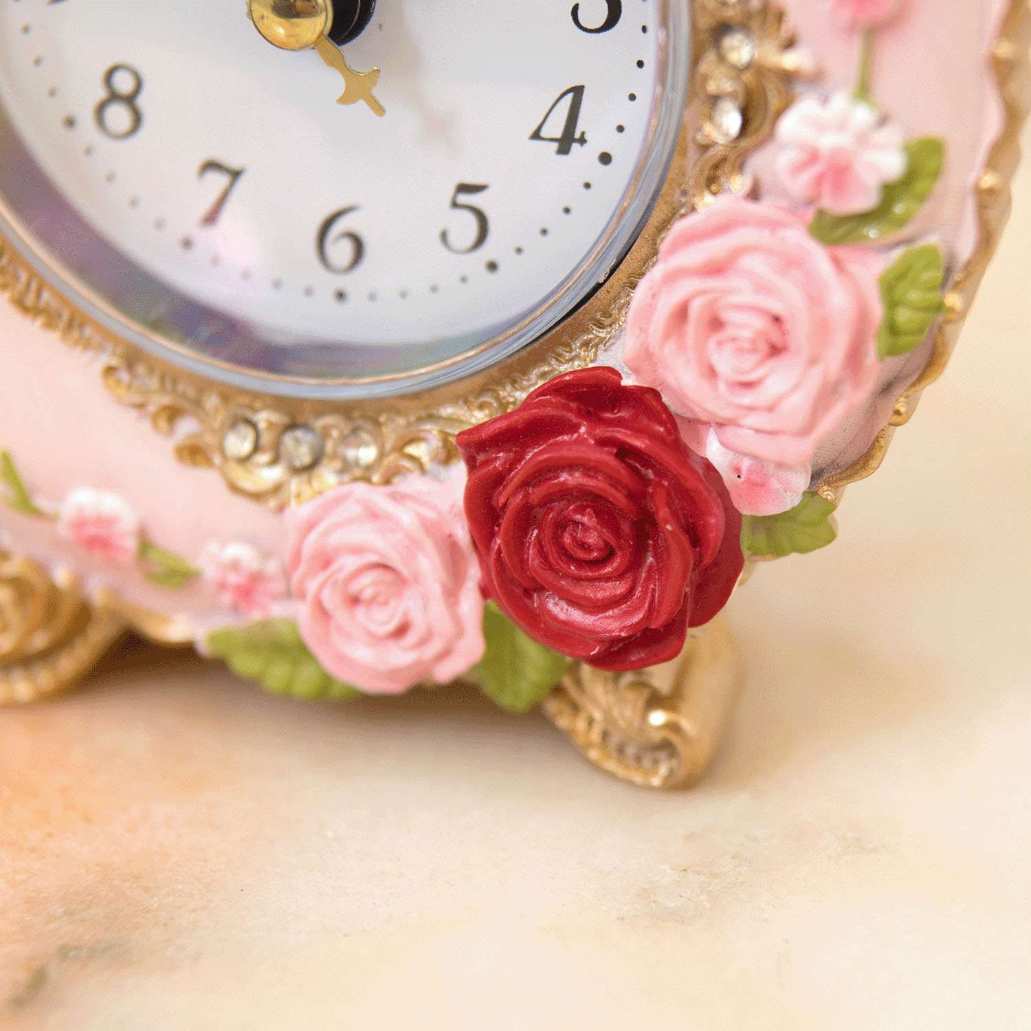 ラウンドテーブルクロック スプレンディッドローズ 置時計 - 画像16