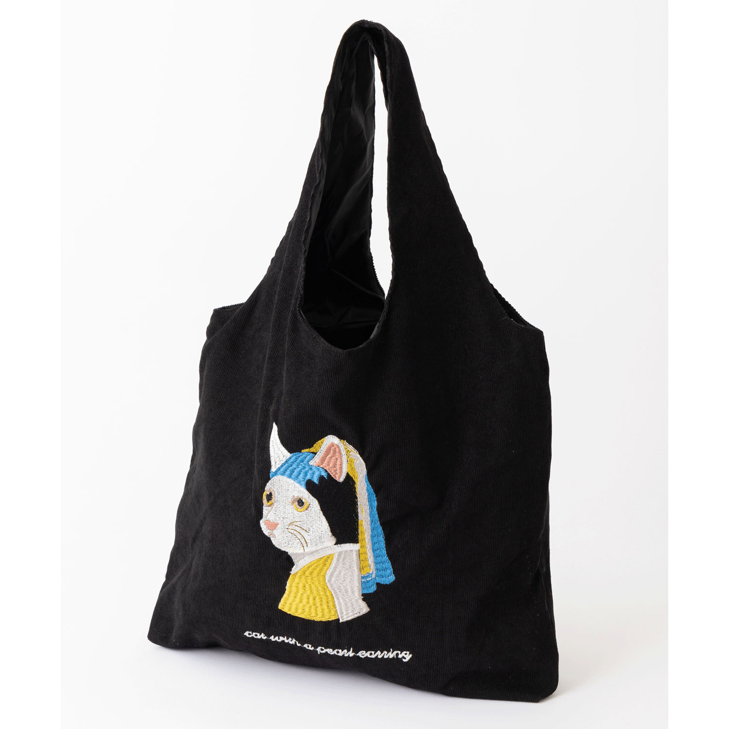 猫デザイン刺繍 コーデュロイ トートバッグ【04・05番次回未定】 - 画像3