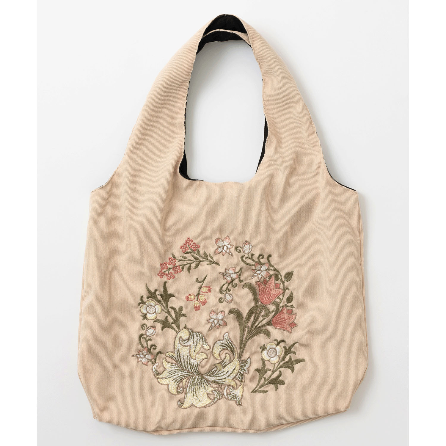 立体刺繍トートバッグ ウィリアム・モリス柄 - 画像6