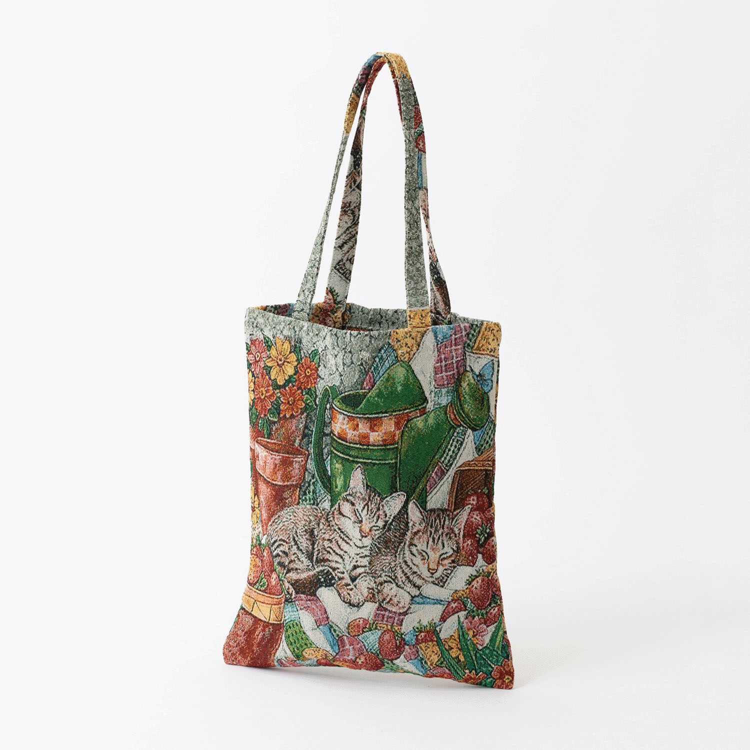 ジャガード織 猫柄トートバッグ【04番次回未定】 - 画像3