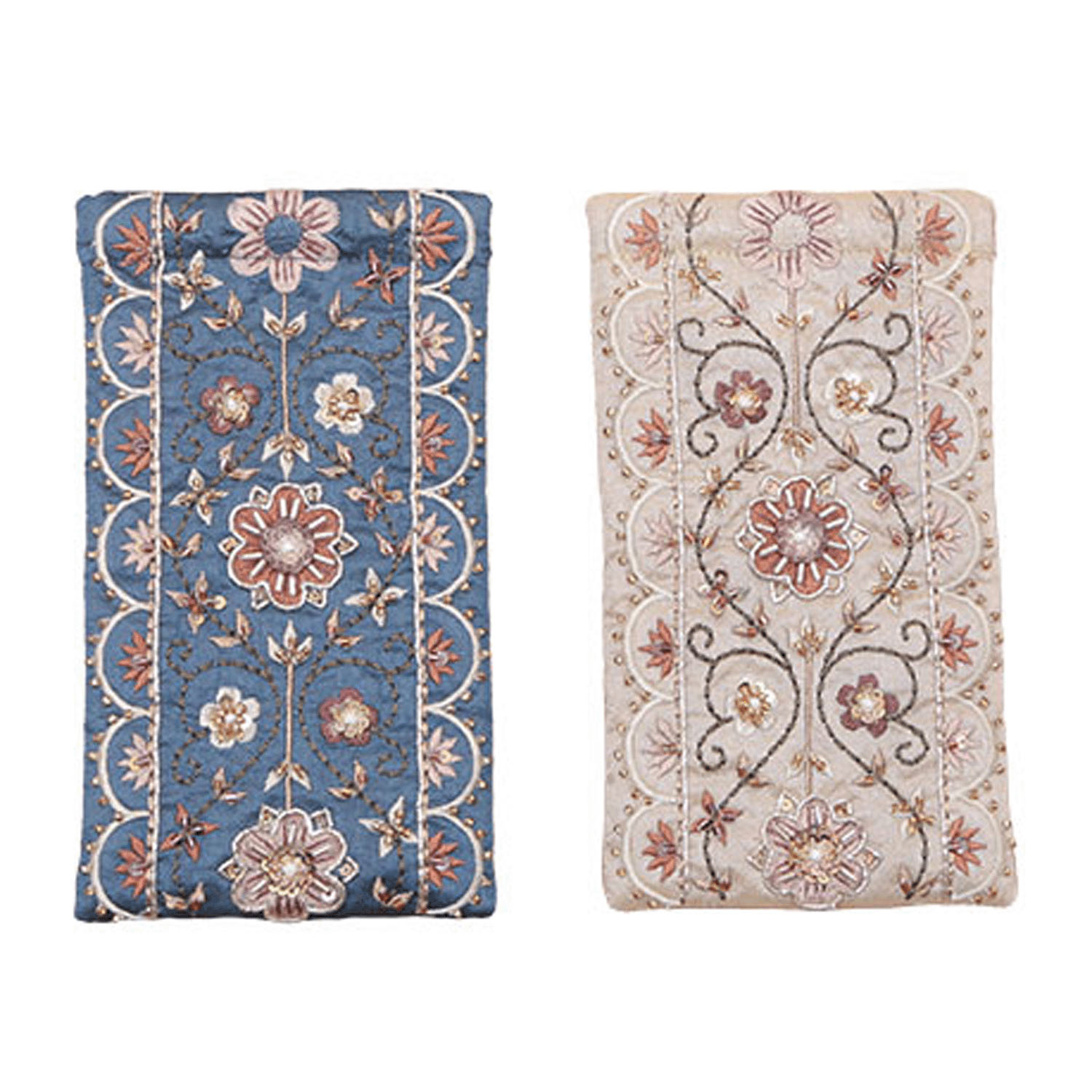 ビーズ刺繍 メガネケース