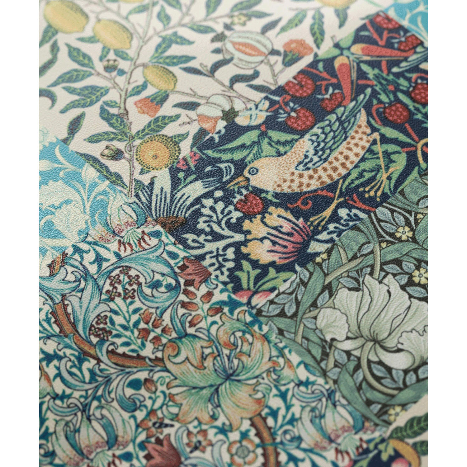 ウィリアムモリス柄 PUレザーミニショルダーバッグ サコッシュ - 画像4