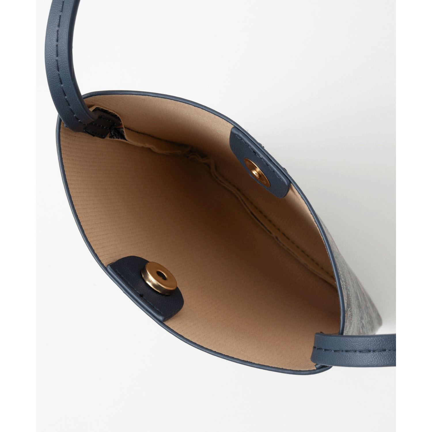 ウィリアムモリス柄 PUレザーミニショルダーバッグ サコッシュ - 画像7