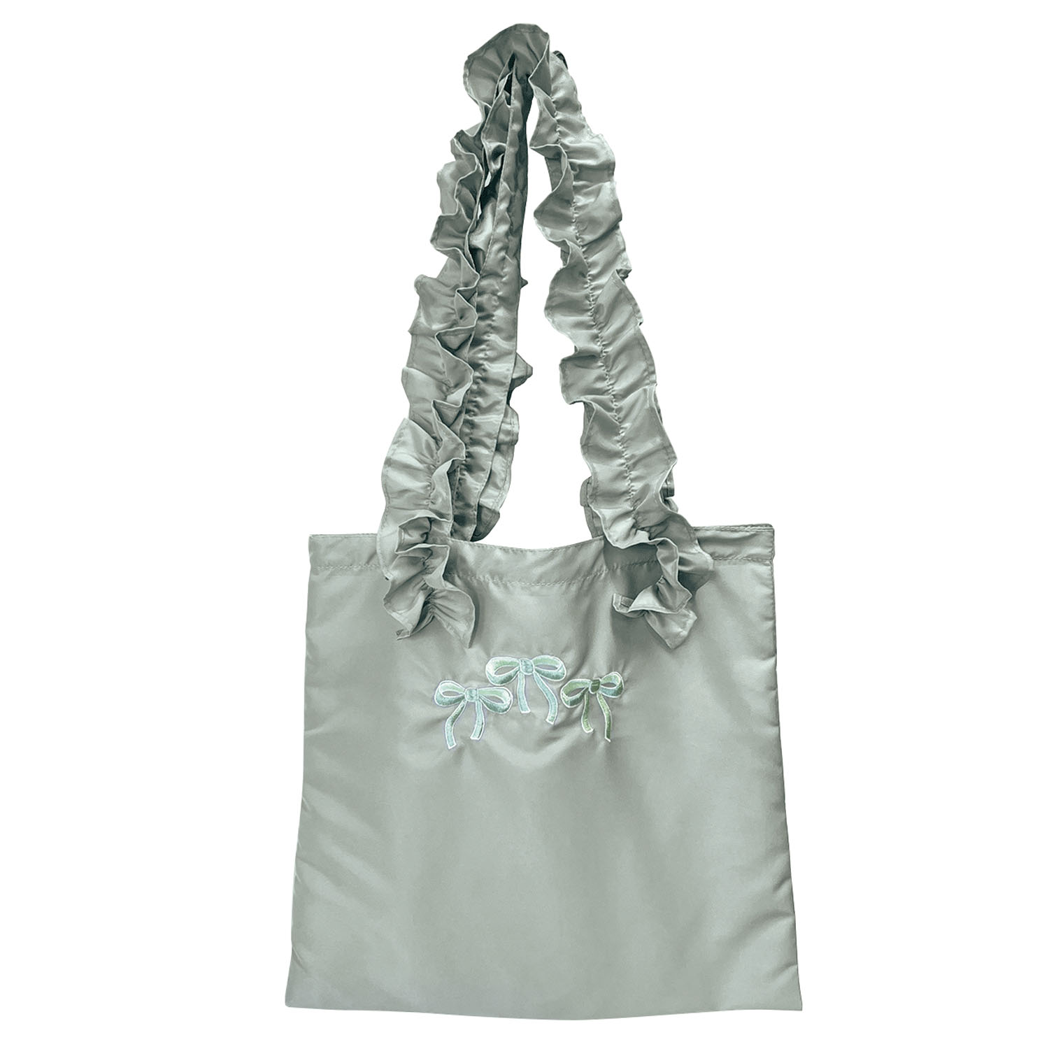 リボン フリルトートバッグ