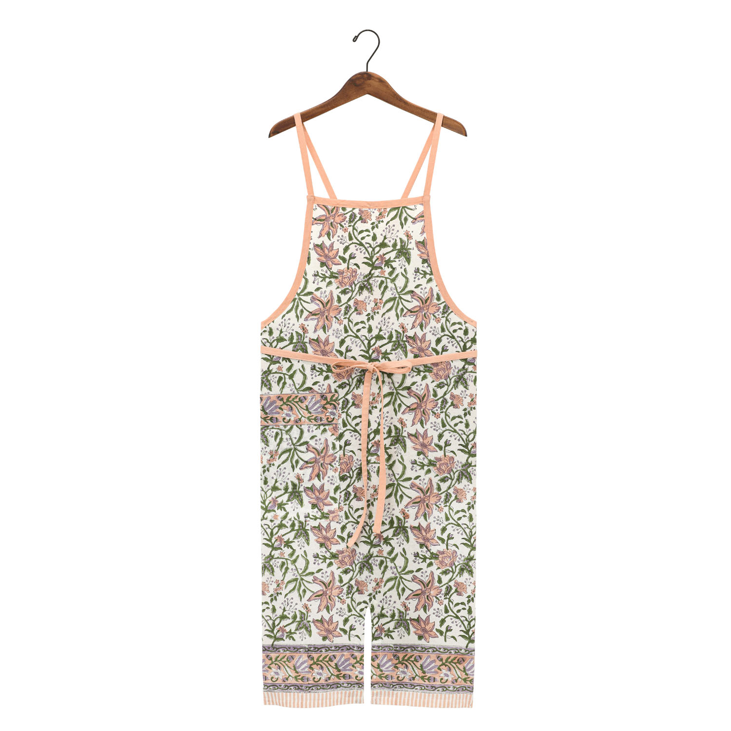 【在庫限り】エプロン カリーノブロックプリント - 画像2