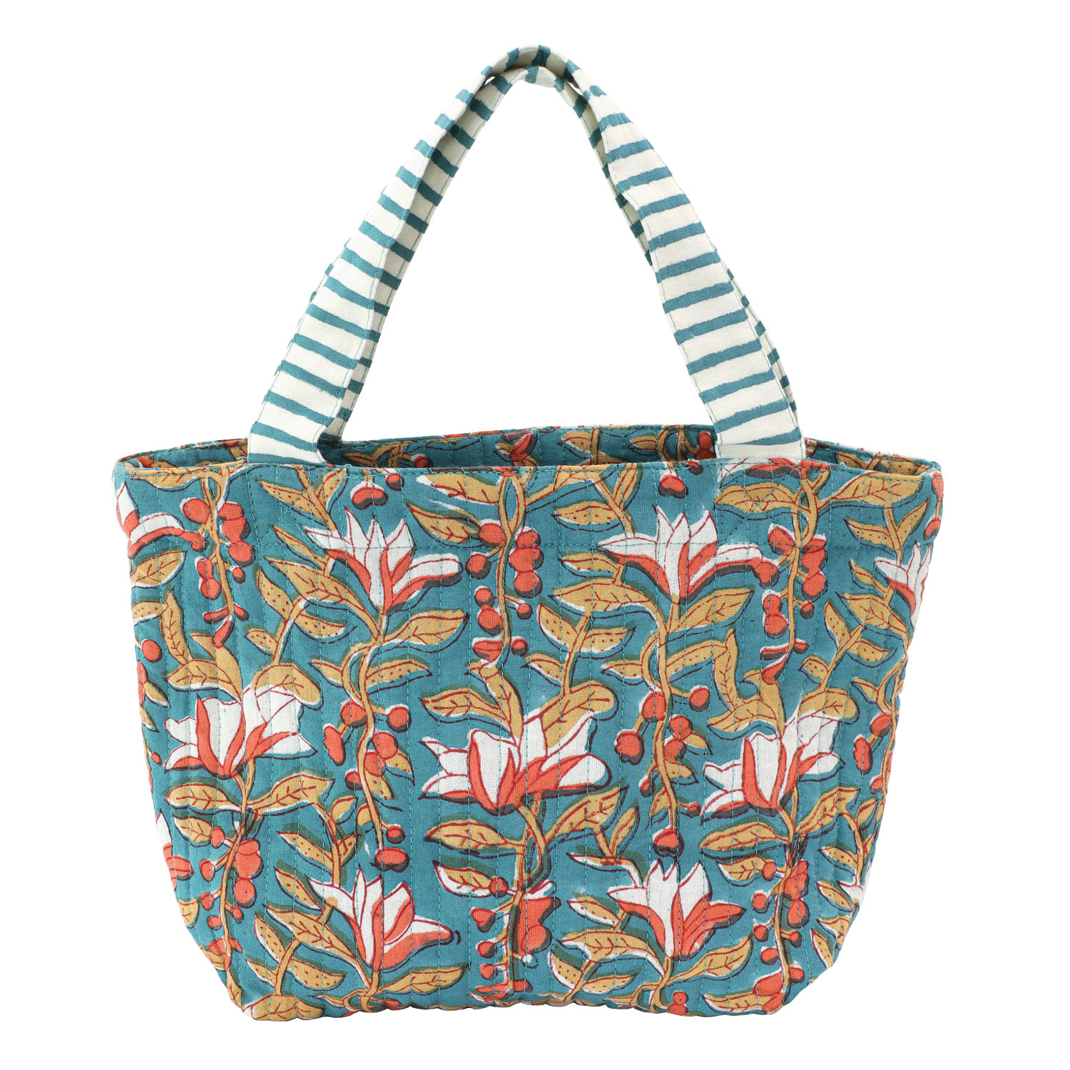 キルトミニトート カリーノブロックプリント - 画像5