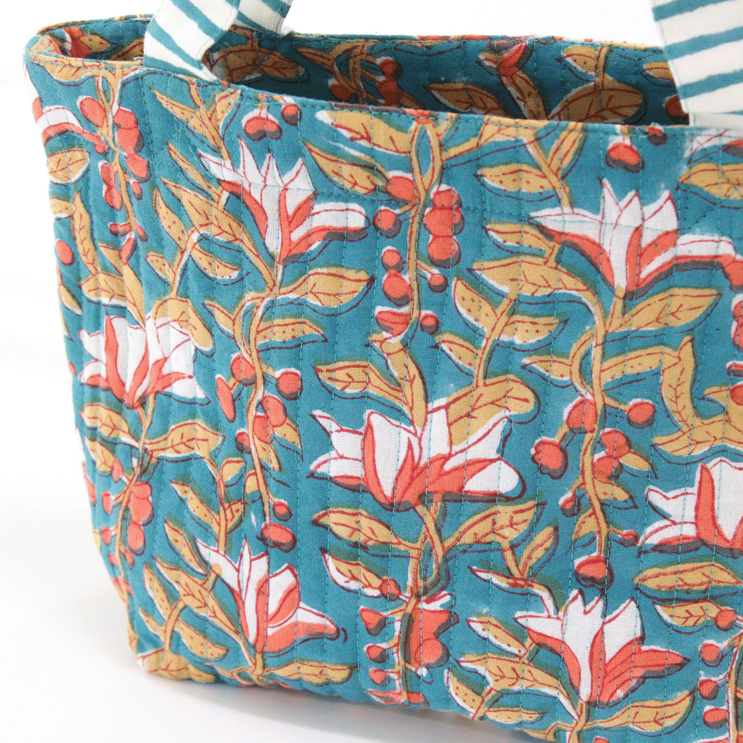 キルトミニトート カリーノブロックプリント - 画像6