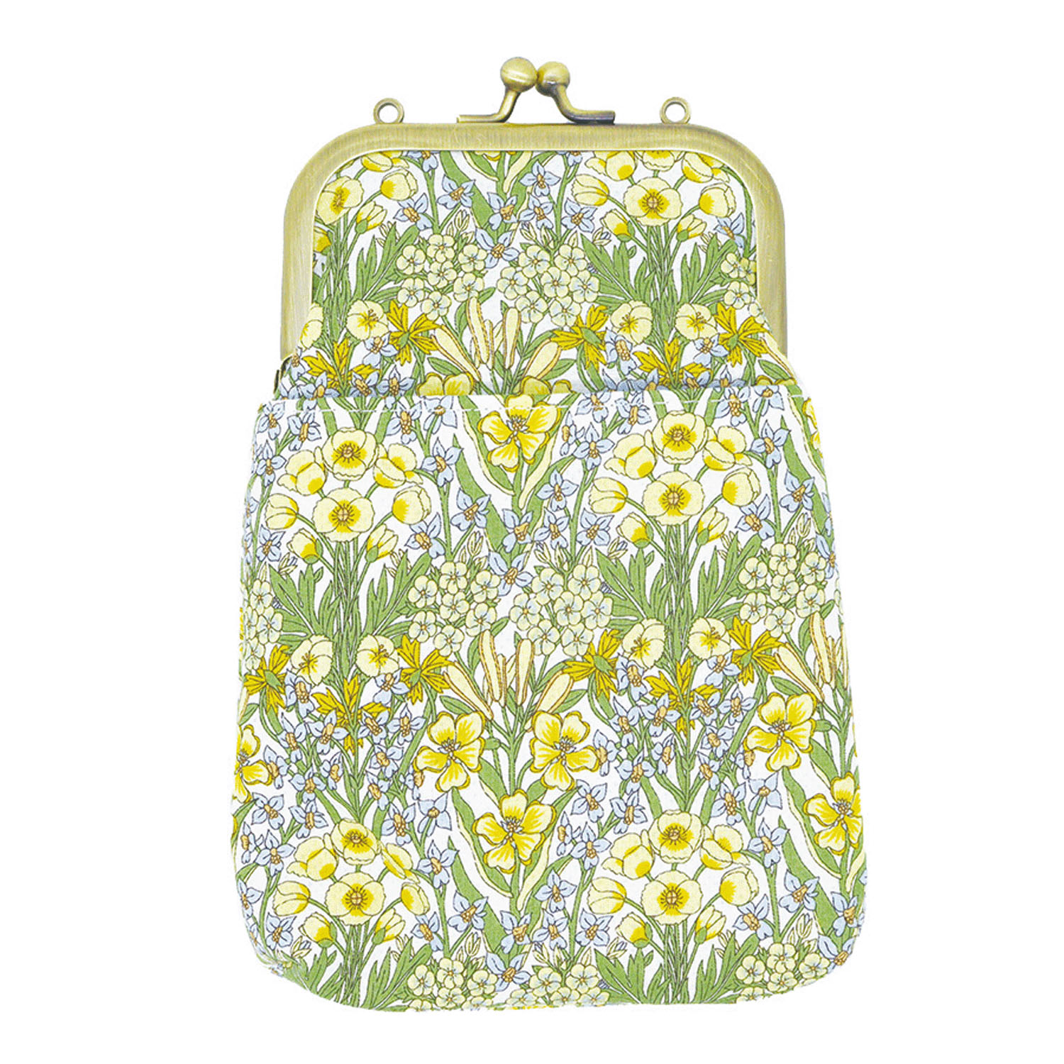 がま口2WAY スマホショルダー 手提げベルト・ショルダーベルト付 - 画像4