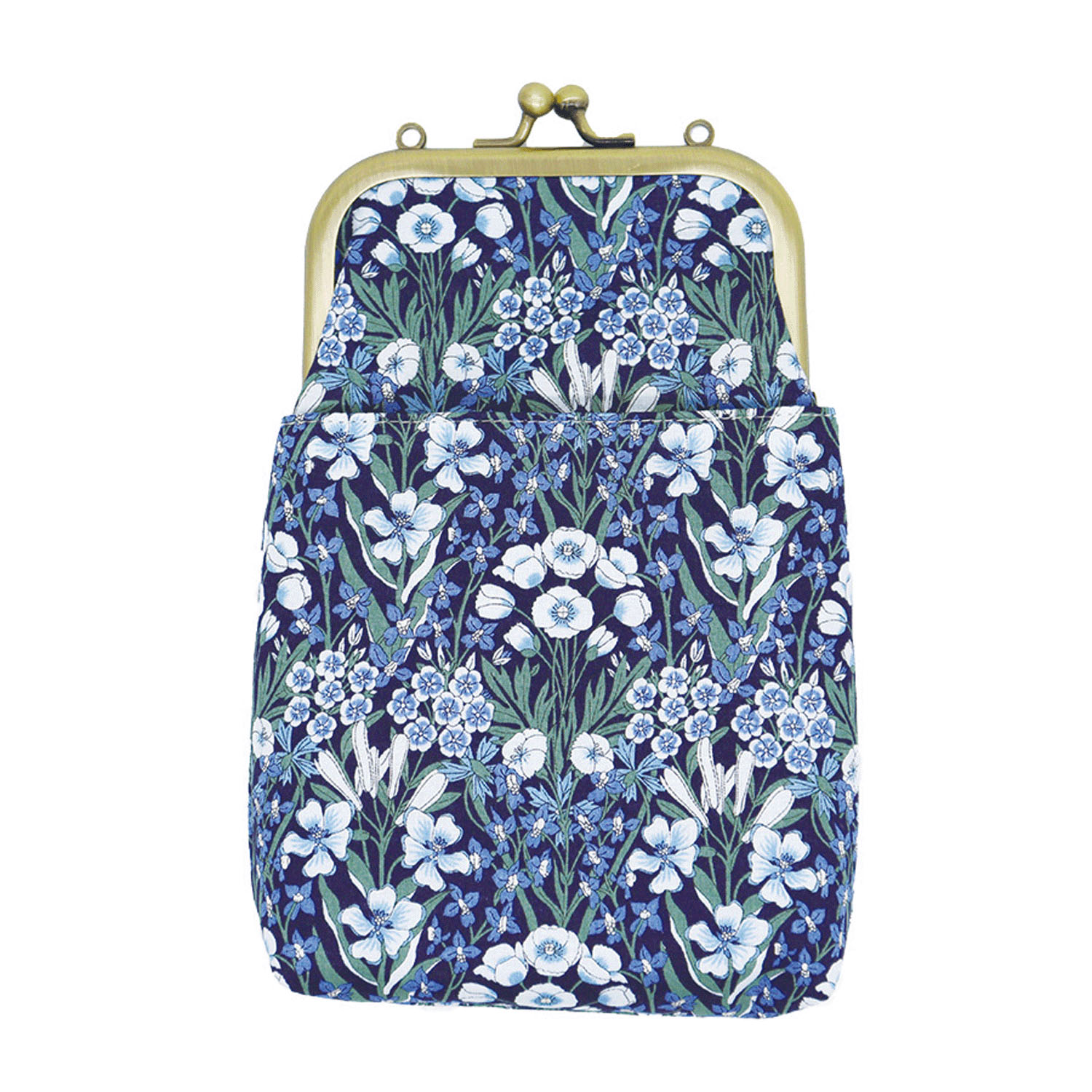 がま口2WAY スマホショルダー 手提げベルト・ショルダーベルト付 - 画像6