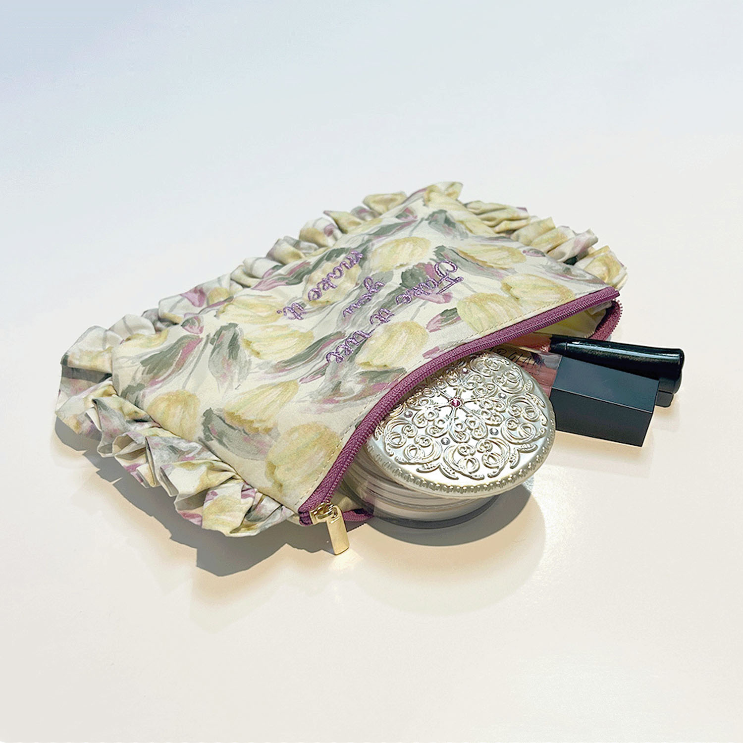 Frilly tulip  コスメポーチ - 画像5