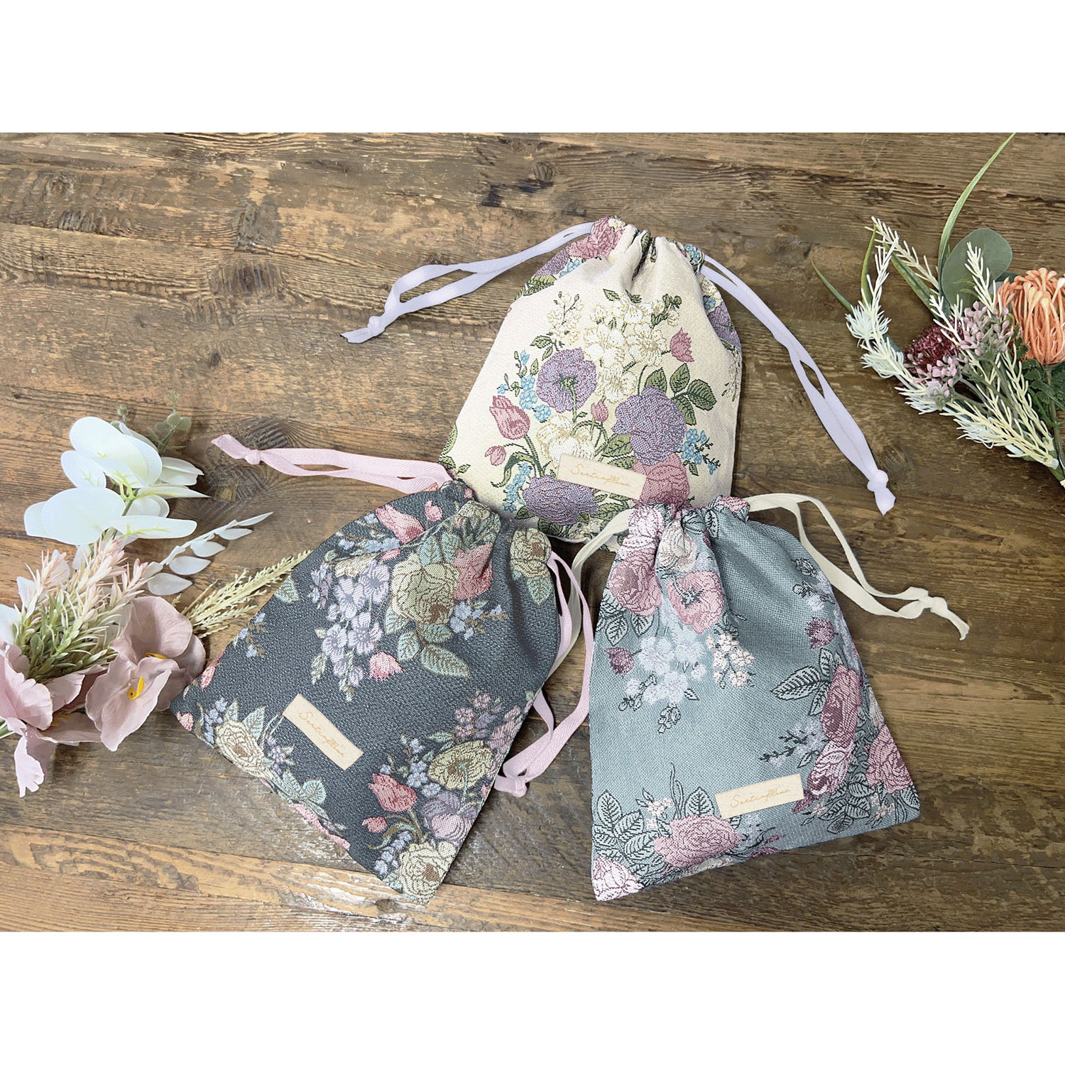 ソルティフルール 巾着ポーチ - 画像1