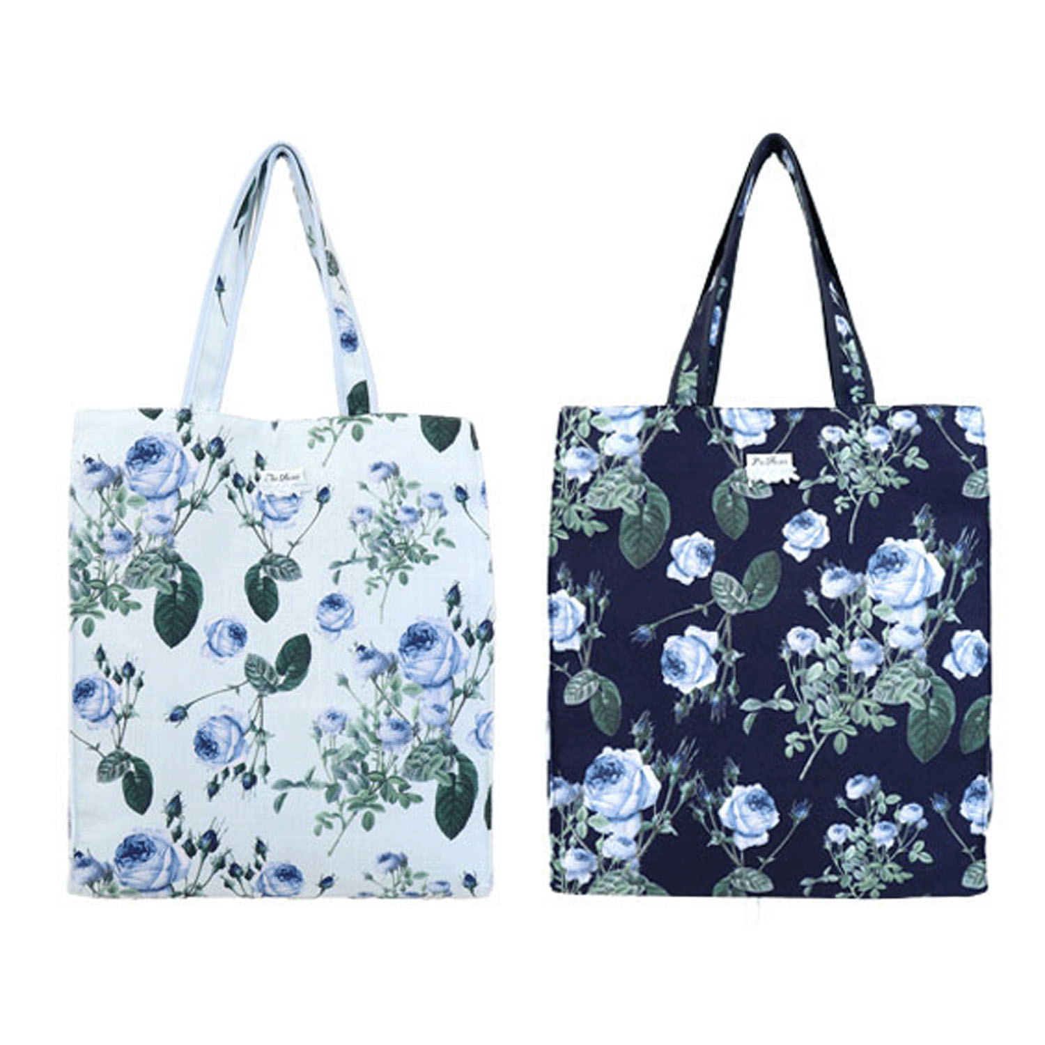 ブルーローズ A4トートバッグ - 画像1