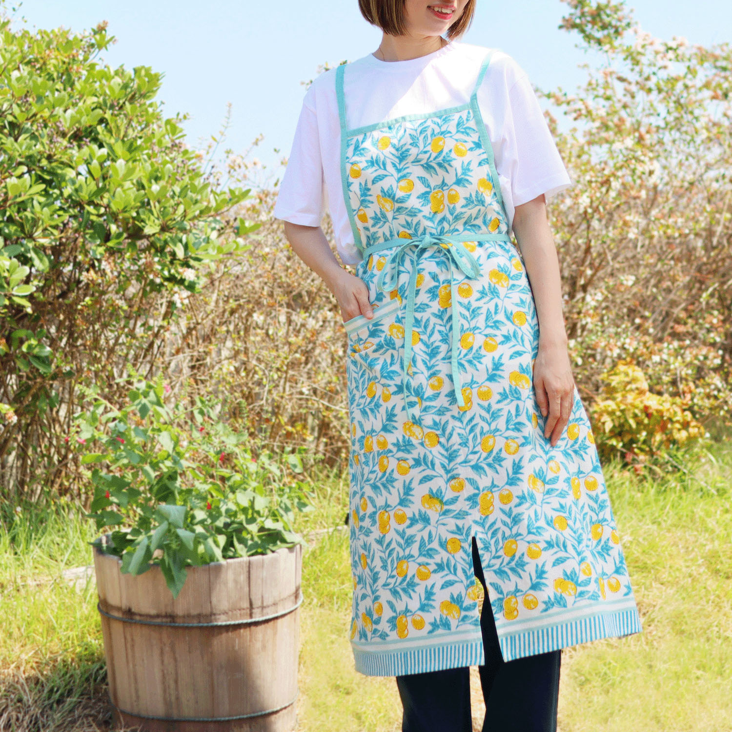 エプロン ボニータブロックプリント - 画像12