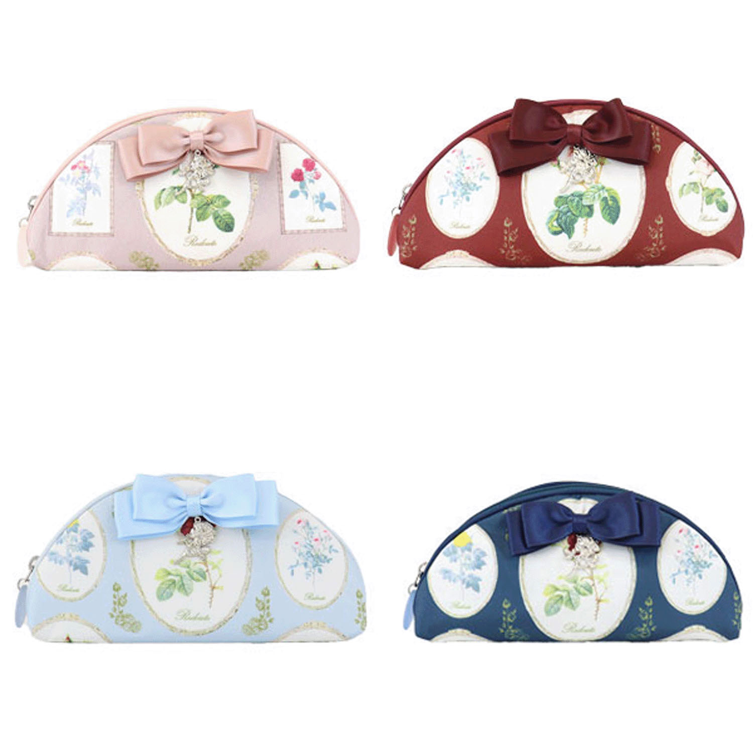 ルドゥーテ フレーム柄リボン眼鏡ケース