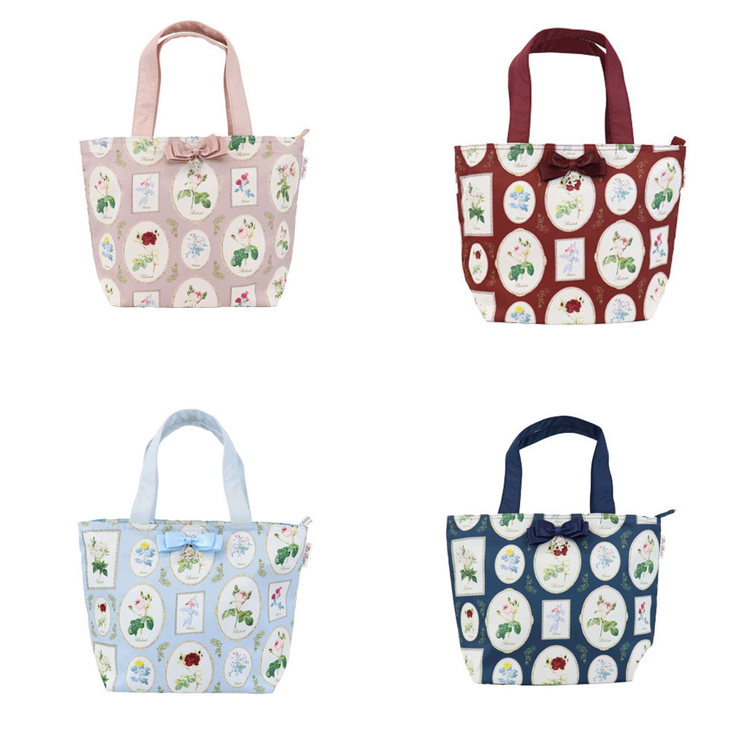 ルドゥーテ フレーム柄リボン付きミニトート【72、74番メーカー終了】