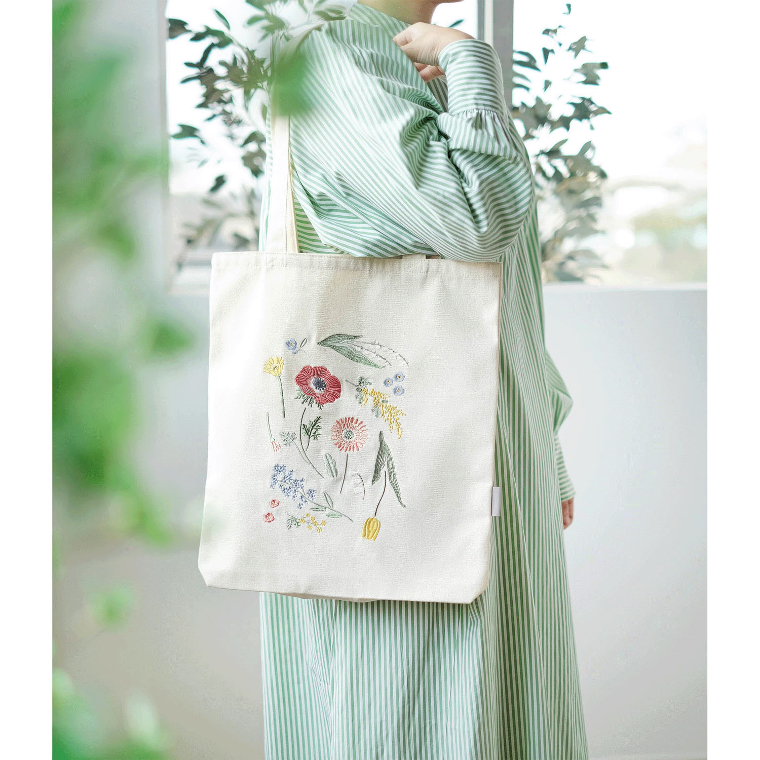 刺繍トートバッグL - 画像3