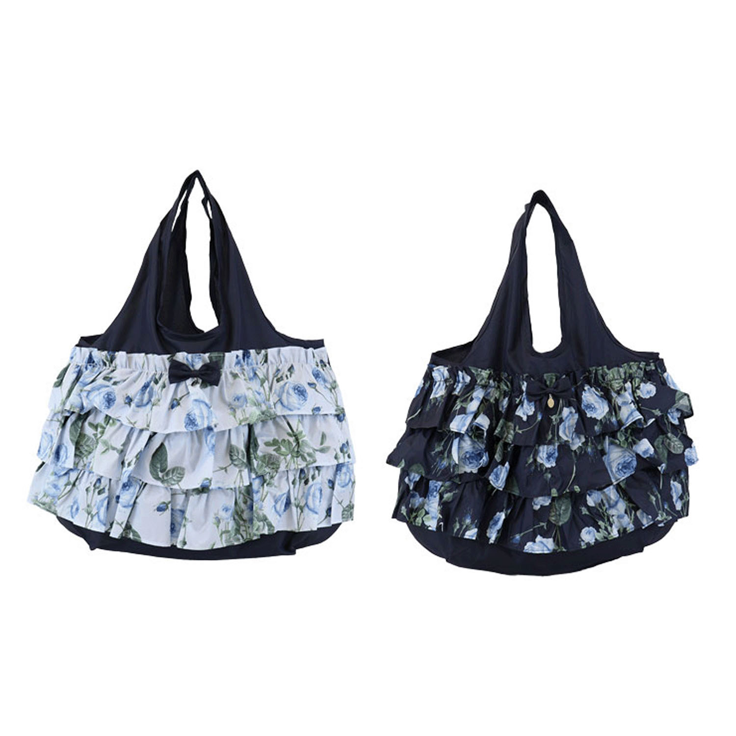 ルドゥーテ ブルーローズ エコバッグ