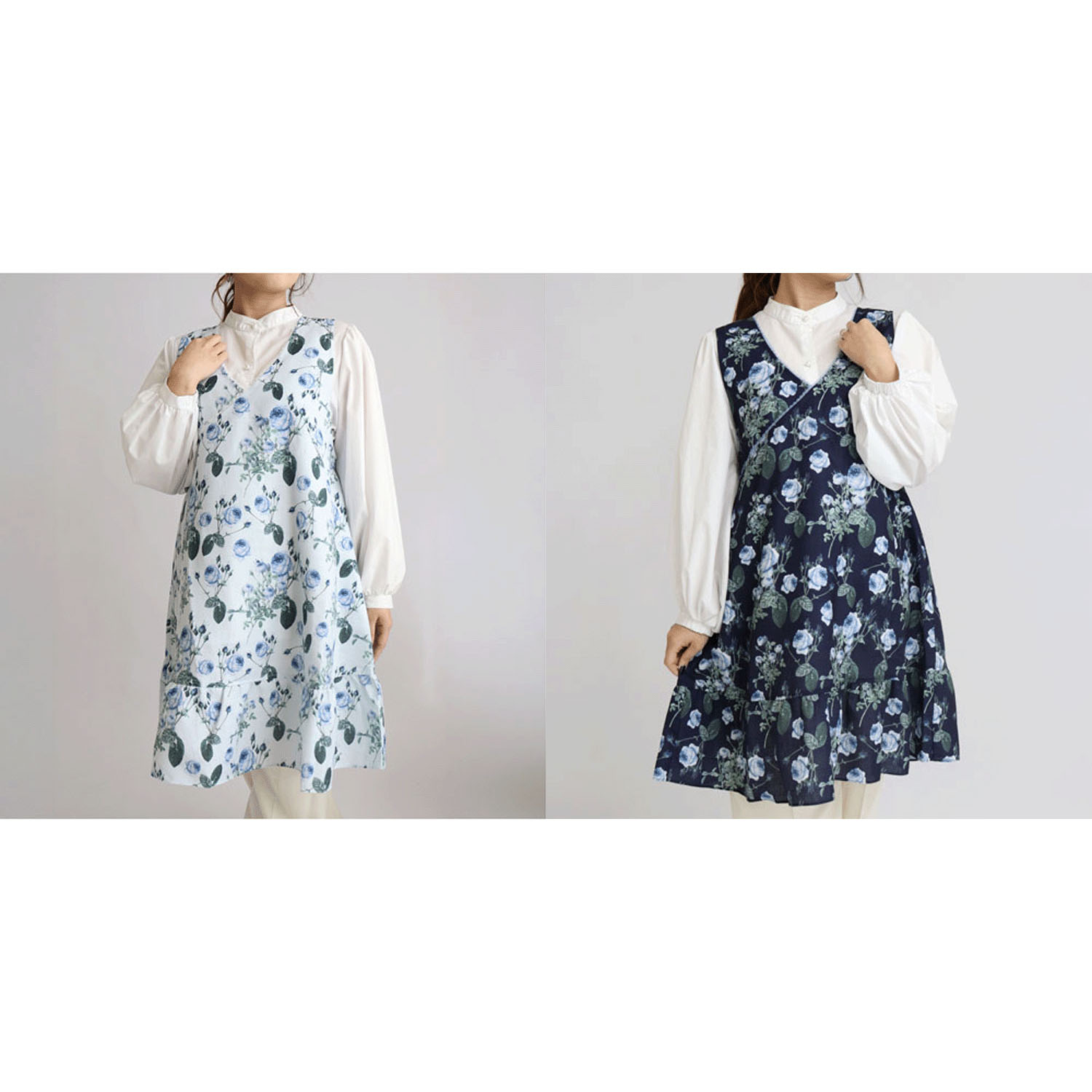 ルドゥーテ ブルーローズ  エプロン - 画像1