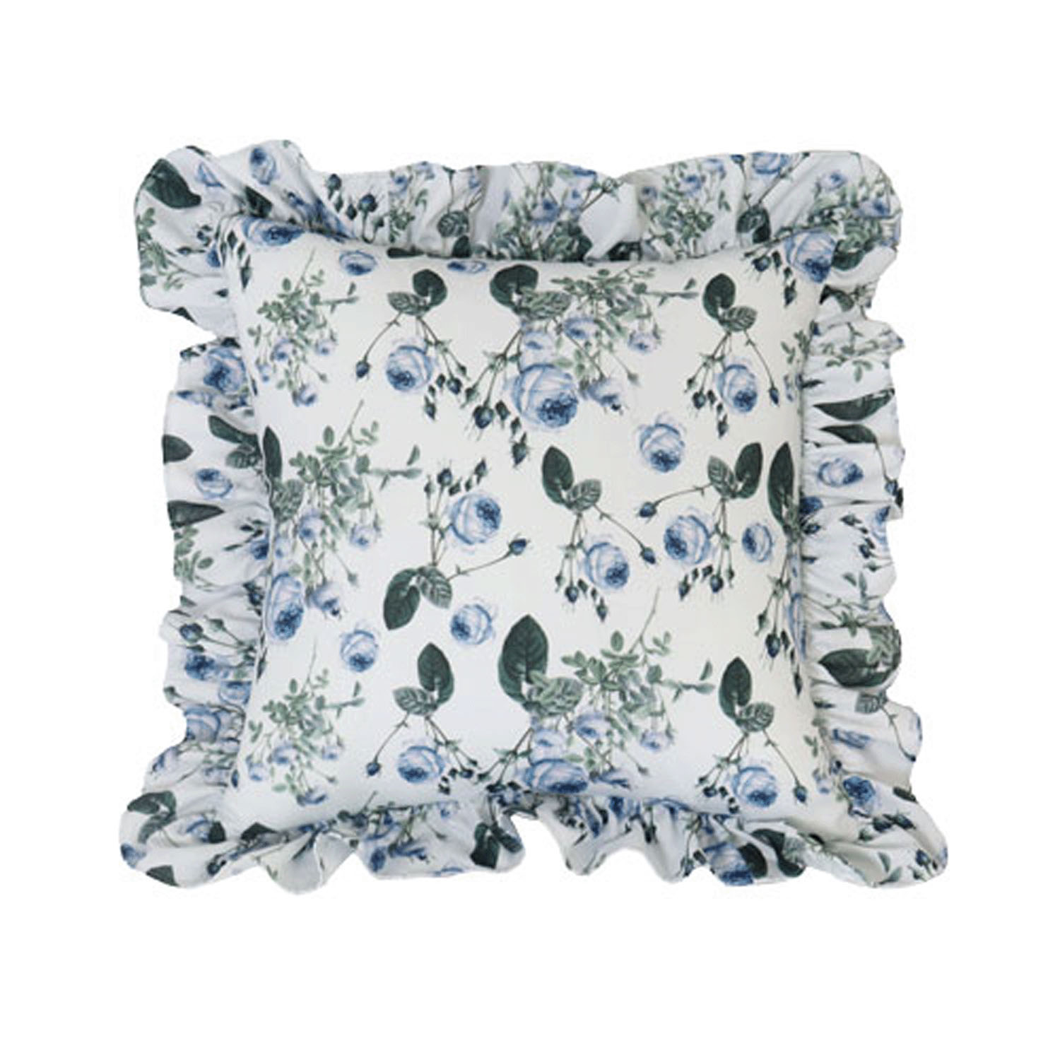 ルドゥーテ ブルーローズ  クッション（中材入り） - 画像3